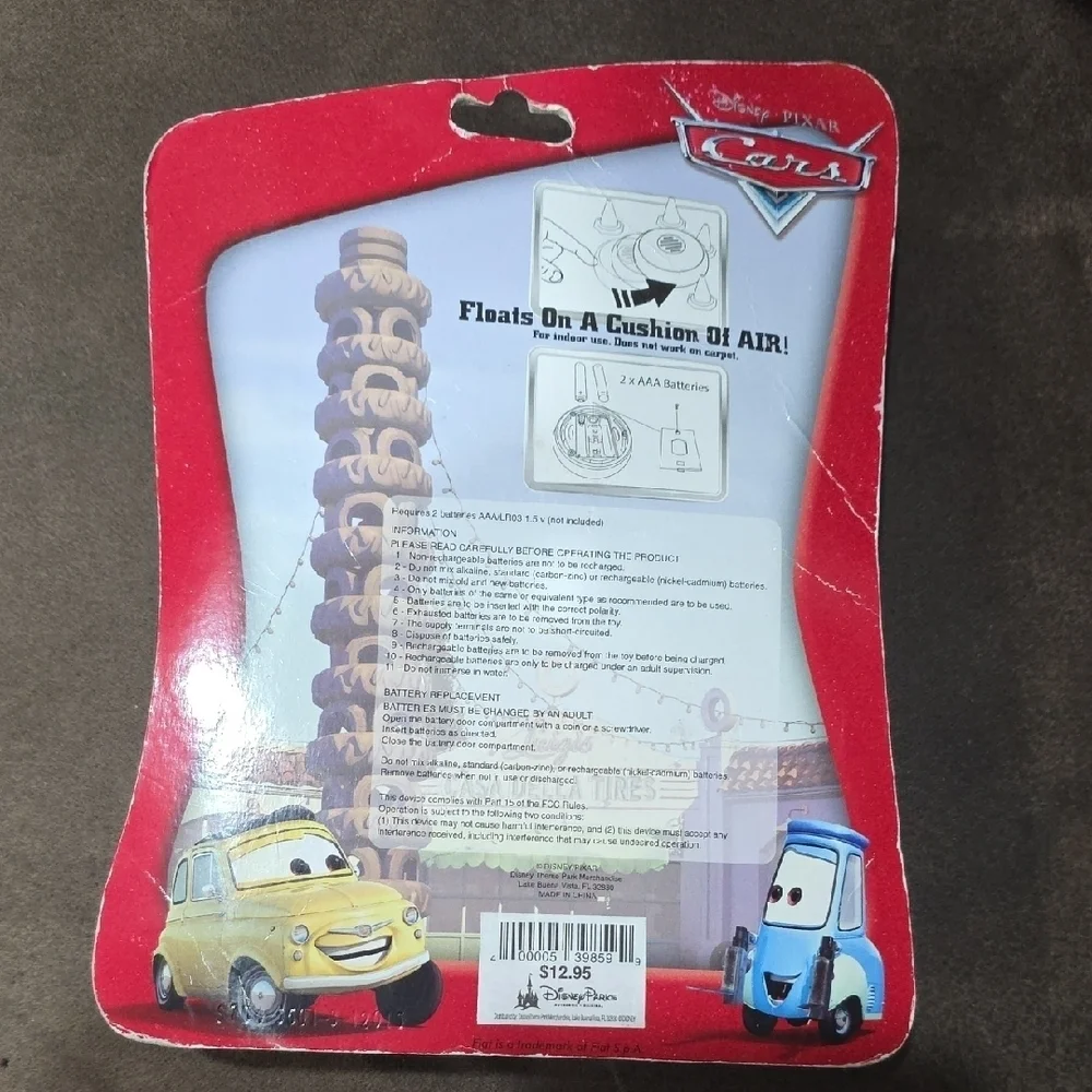Luigi's Flying Tires Toy Disney - Red and Blue